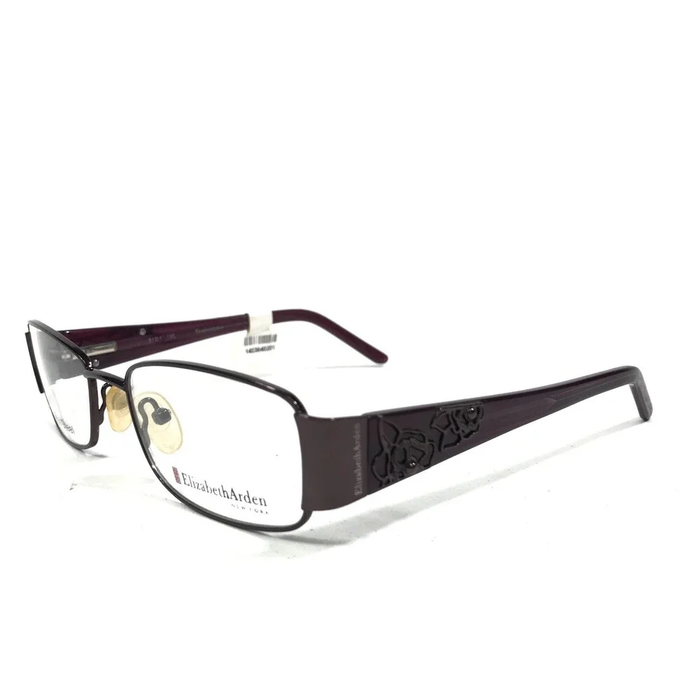 Elizabeth Arden EA 111-3 Eyeglasses Frames Purple Rectangular Full Rim 51-17-130